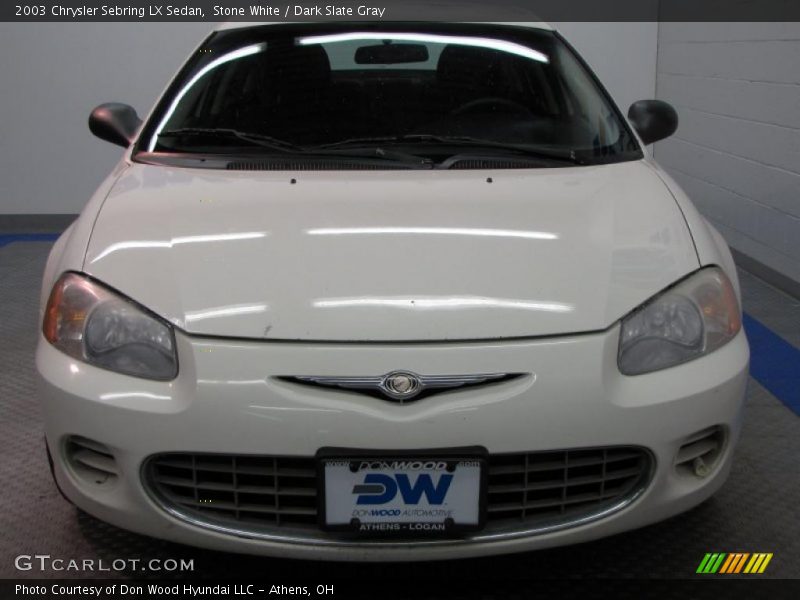 Stone White / Dark Slate Gray 2003 Chrysler Sebring LX Sedan