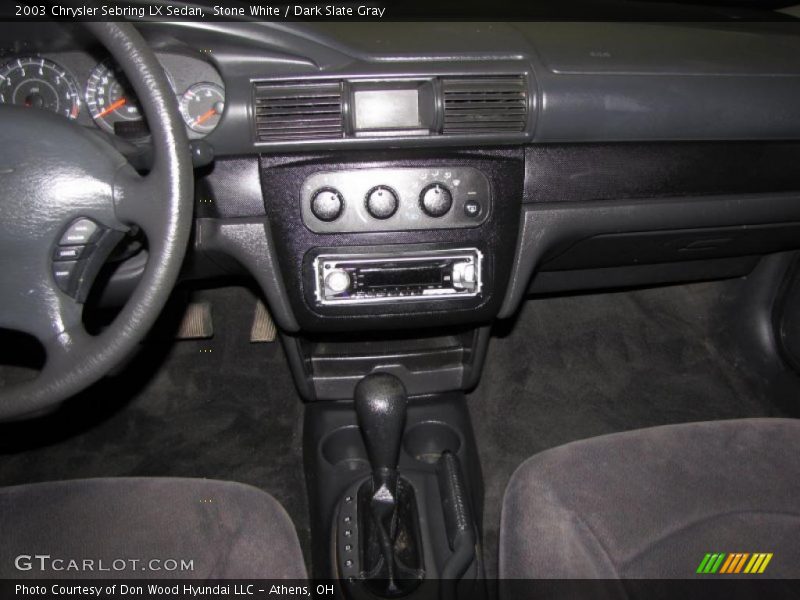 Stone White / Dark Slate Gray 2003 Chrysler Sebring LX Sedan