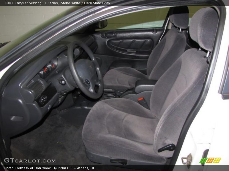 Stone White / Dark Slate Gray 2003 Chrysler Sebring LX Sedan