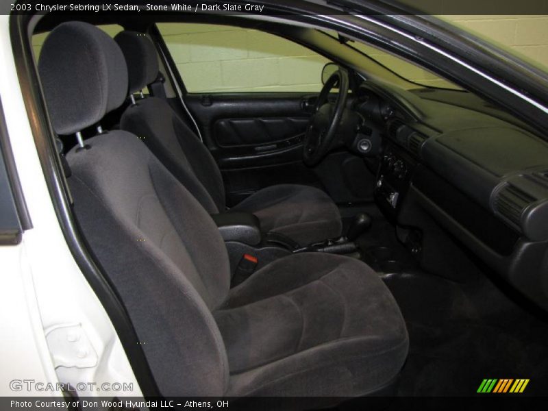 Stone White / Dark Slate Gray 2003 Chrysler Sebring LX Sedan