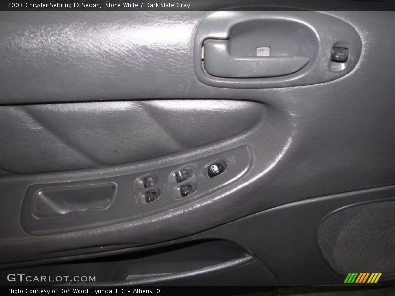Stone White / Dark Slate Gray 2003 Chrysler Sebring LX Sedan