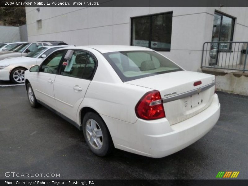 White / Neutral 2004 Chevrolet Malibu LS V6 Sedan