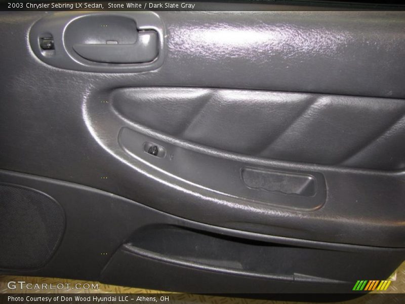 Stone White / Dark Slate Gray 2003 Chrysler Sebring LX Sedan