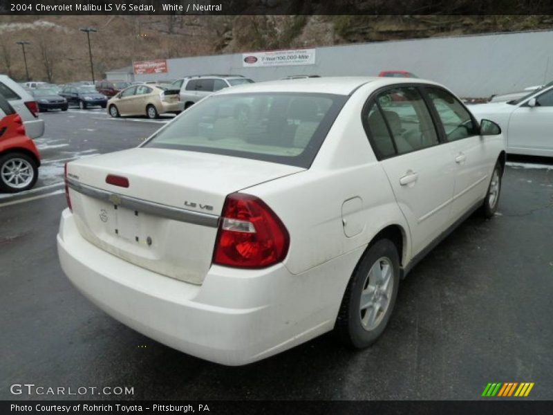 White / Neutral 2004 Chevrolet Malibu LS V6 Sedan