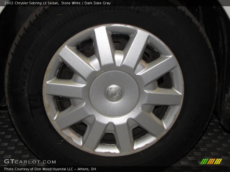 Stone White / Dark Slate Gray 2003 Chrysler Sebring LX Sedan