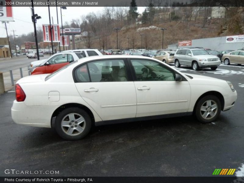 White / Neutral 2004 Chevrolet Malibu LS V6 Sedan