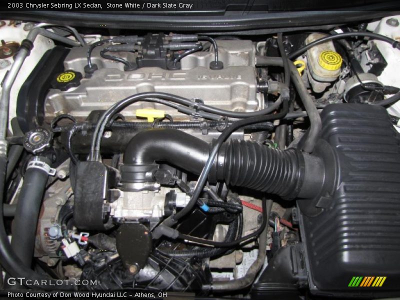 Stone White / Dark Slate Gray 2003 Chrysler Sebring LX Sedan