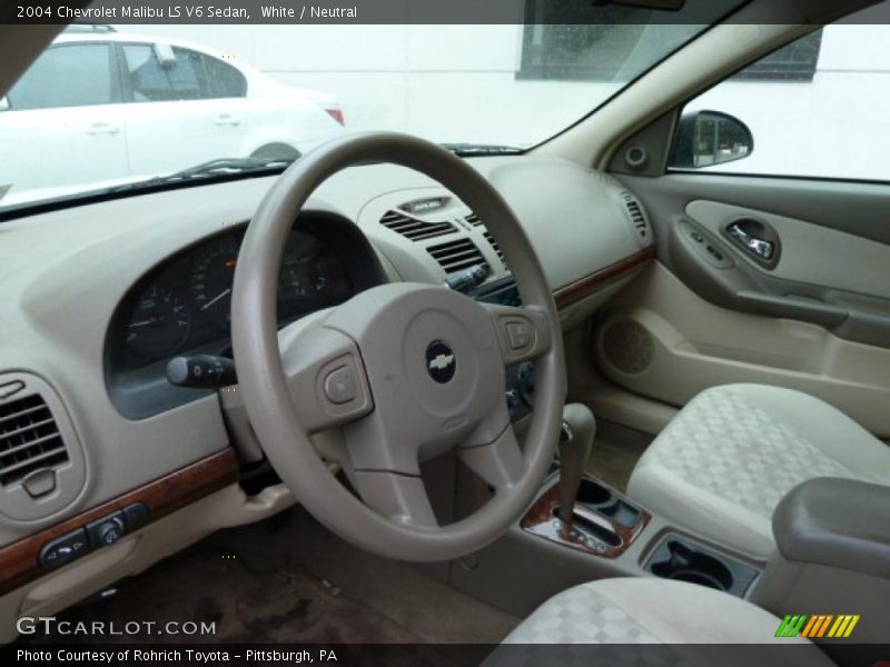 White / Neutral 2004 Chevrolet Malibu LS V6 Sedan