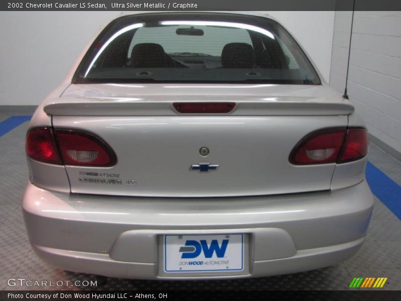 Ultra Silver Metallic / Graphite 2002 Chevrolet Cavalier LS Sedan