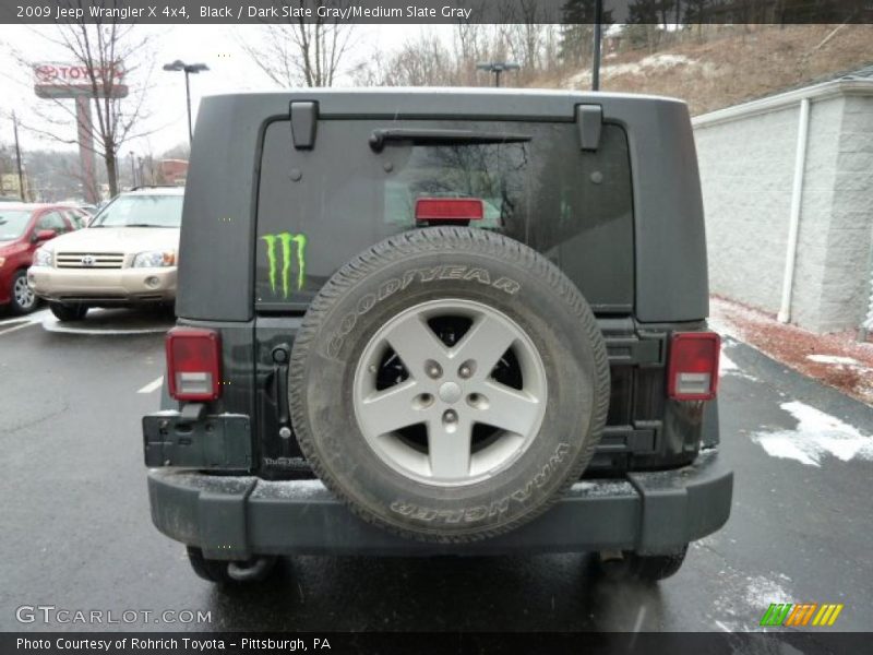 Black / Dark Slate Gray/Medium Slate Gray 2009 Jeep Wrangler X 4x4