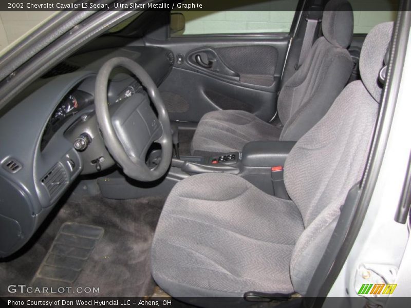 Ultra Silver Metallic / Graphite 2002 Chevrolet Cavalier LS Sedan