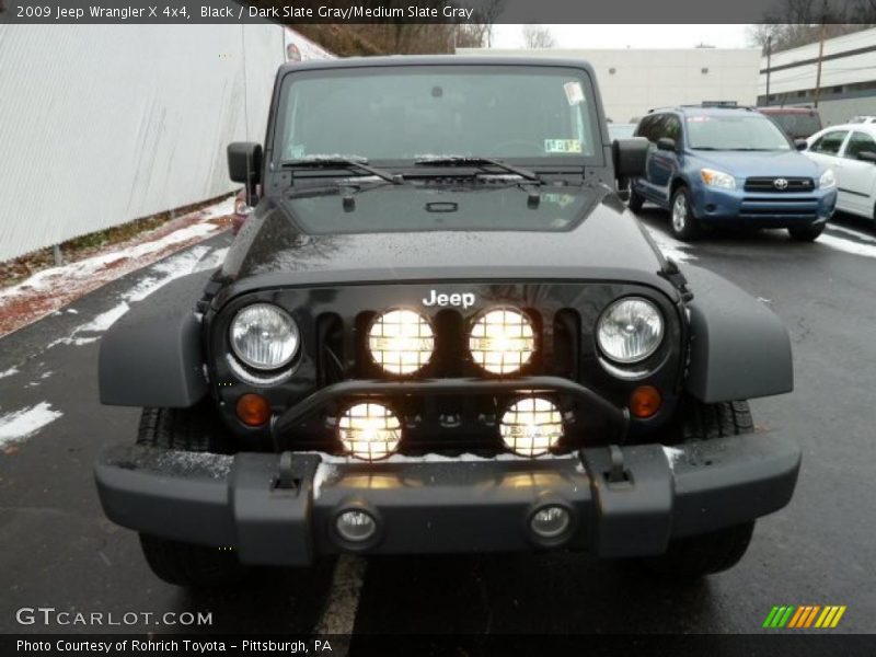 Black / Dark Slate Gray/Medium Slate Gray 2009 Jeep Wrangler X 4x4