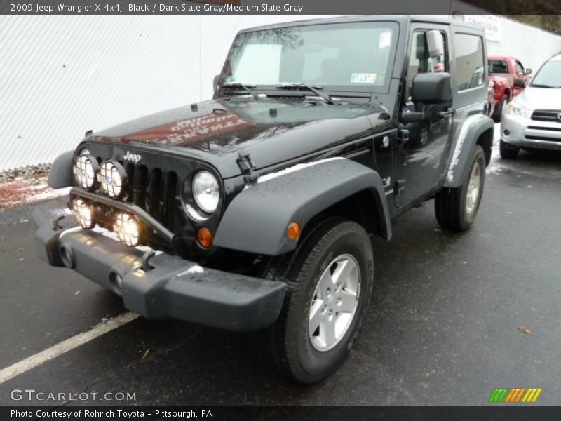 Black / Dark Slate Gray/Medium Slate Gray 2009 Jeep Wrangler X 4x4