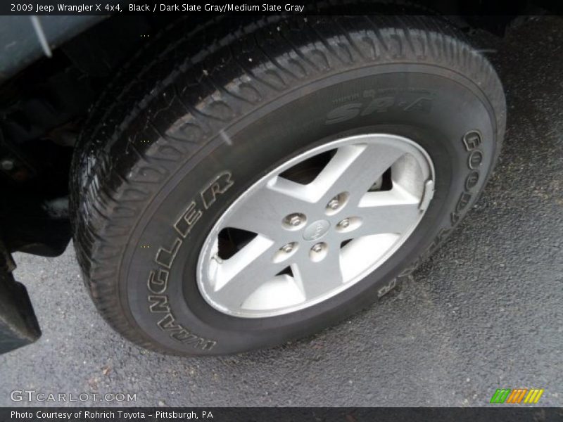 Black / Dark Slate Gray/Medium Slate Gray 2009 Jeep Wrangler X 4x4