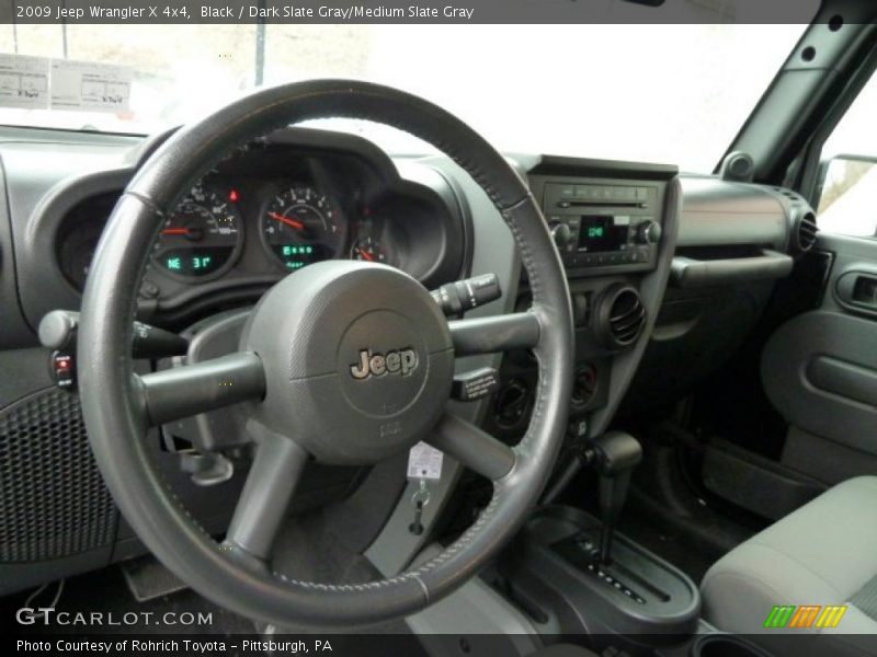 Black / Dark Slate Gray/Medium Slate Gray 2009 Jeep Wrangler X 4x4