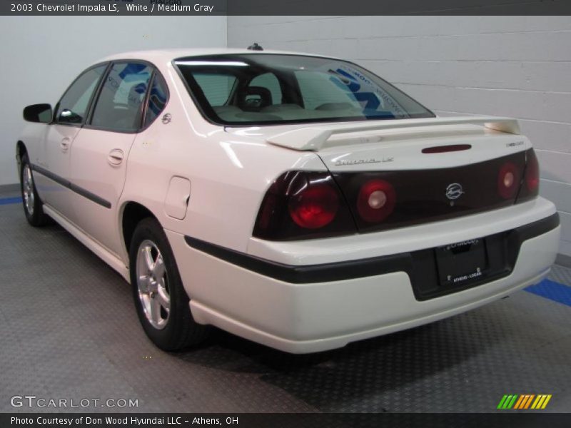White / Medium Gray 2003 Chevrolet Impala LS
