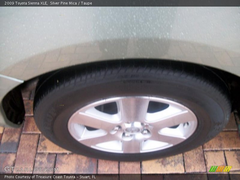Silver Pine Mica / Taupe 2009 Toyota Sienna XLE