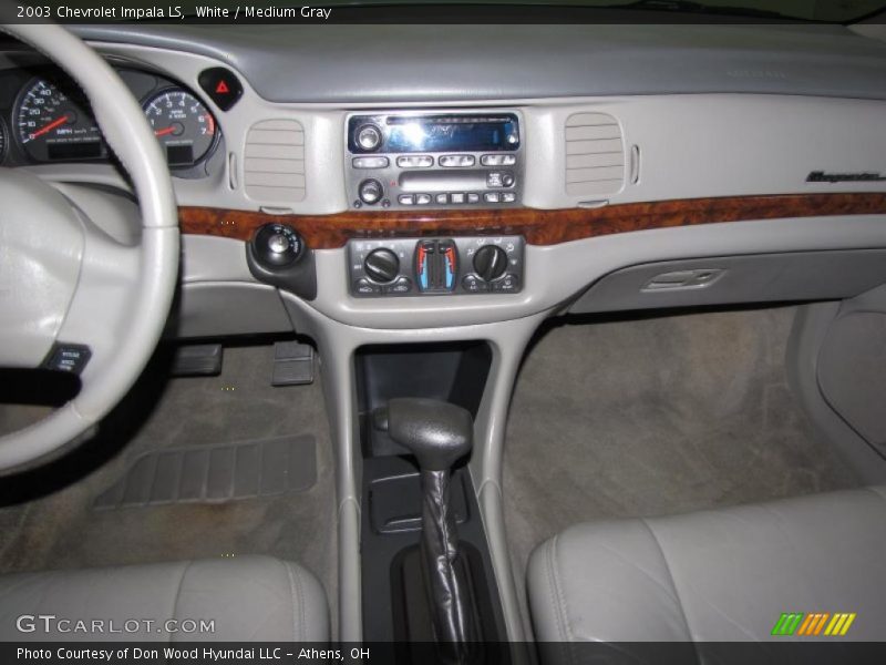 White / Medium Gray 2003 Chevrolet Impala LS
