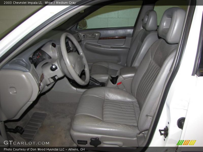 White / Medium Gray 2003 Chevrolet Impala LS