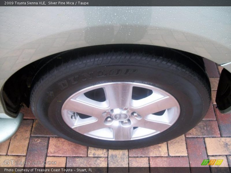 Silver Pine Mica / Taupe 2009 Toyota Sienna XLE