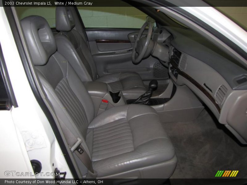 White / Medium Gray 2003 Chevrolet Impala LS