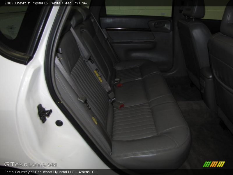 White / Medium Gray 2003 Chevrolet Impala LS
