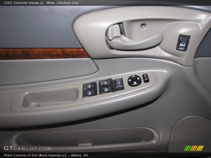 White / Medium Gray 2003 Chevrolet Impala LS