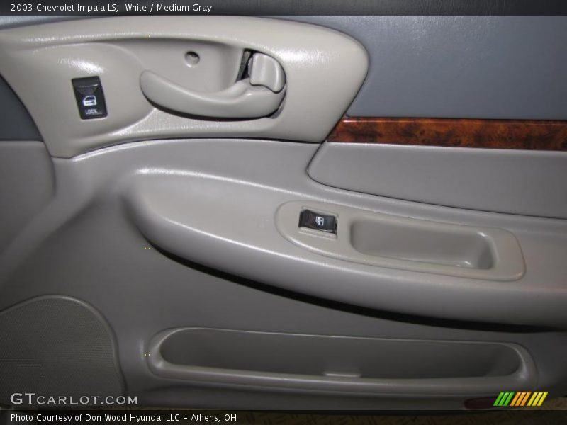 White / Medium Gray 2003 Chevrolet Impala LS