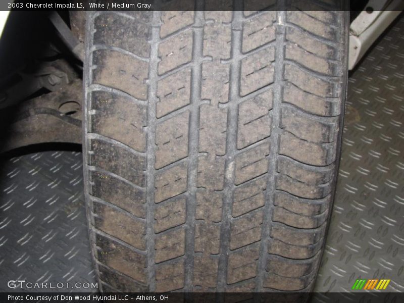 White / Medium Gray 2003 Chevrolet Impala LS