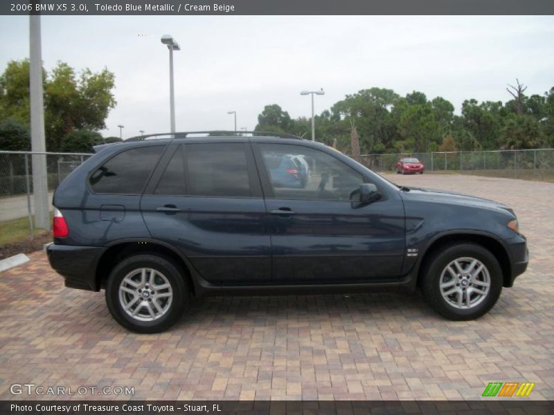Toledo Blue Metallic / Cream Beige 2006 BMW X5 3.0i