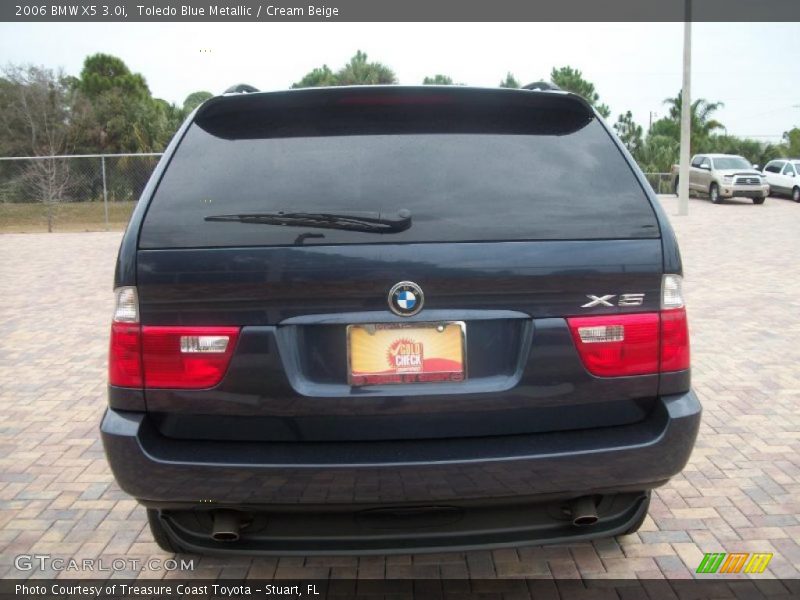 Toledo Blue Metallic / Cream Beige 2006 BMW X5 3.0i