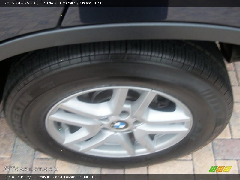 Toledo Blue Metallic / Cream Beige 2006 BMW X5 3.0i