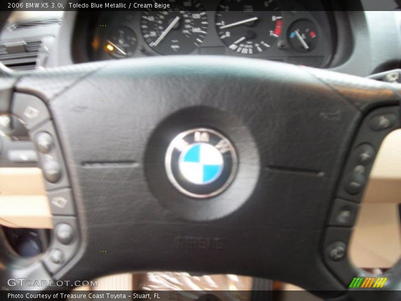 Toledo Blue Metallic / Cream Beige 2006 BMW X5 3.0i