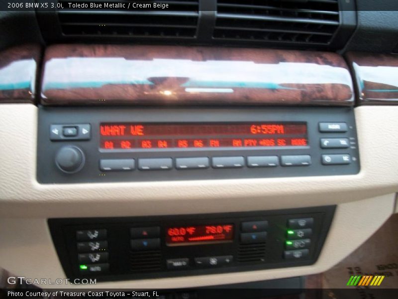 Toledo Blue Metallic / Cream Beige 2006 BMW X5 3.0i