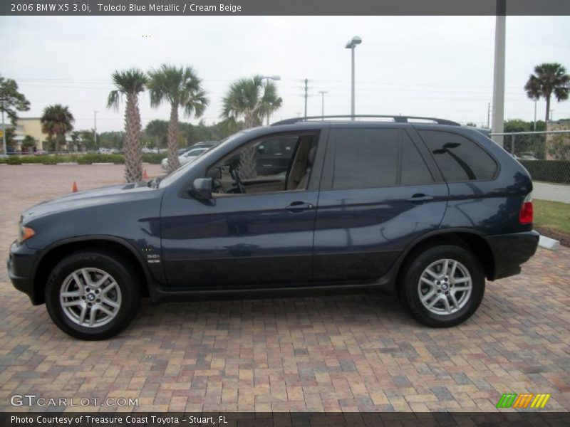 Toledo Blue Metallic / Cream Beige 2006 BMW X5 3.0i