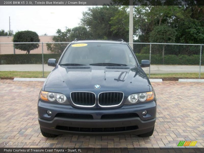Toledo Blue Metallic / Cream Beige 2006 BMW X5 3.0i