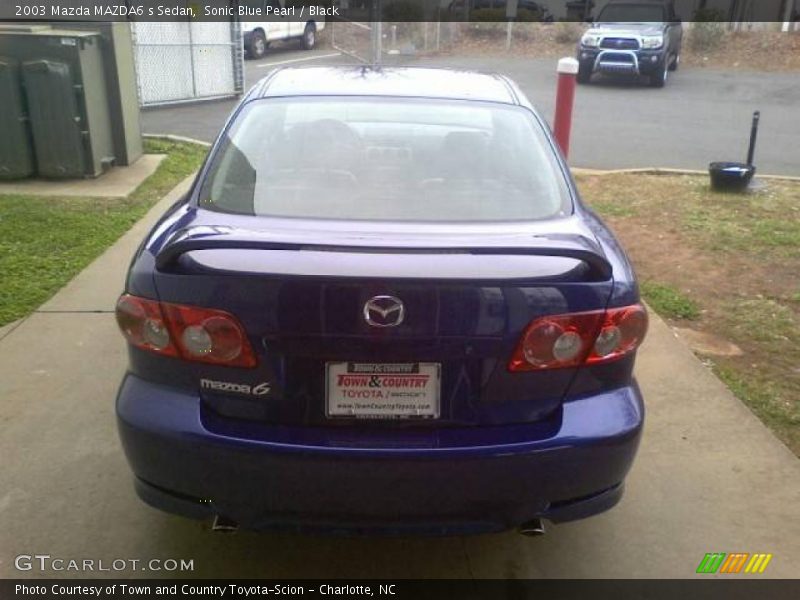 Sonic Blue Pearl / Black 2003 Mazda MAZDA6 s Sedan