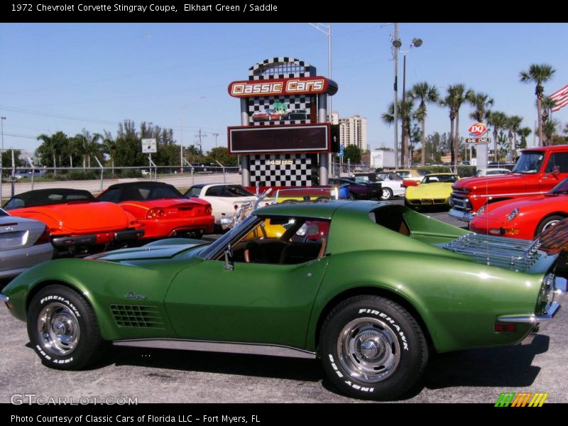 Elkhart Green / Saddle 1972 Chevrolet Corvette Stingray Coupe