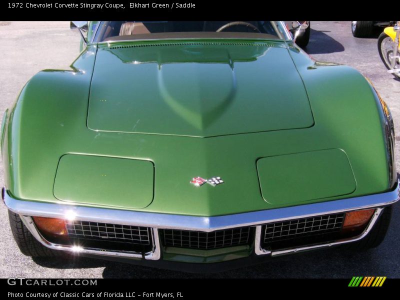 Elkhart Green / Saddle 1972 Chevrolet Corvette Stingray Coupe