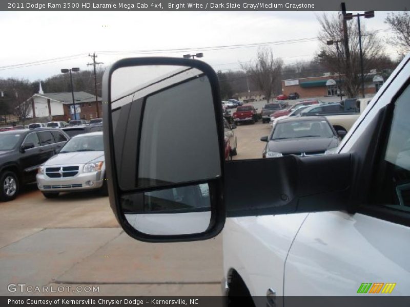 Bright White / Dark Slate Gray/Medium Graystone 2011 Dodge Ram 3500 HD Laramie Mega Cab 4x4