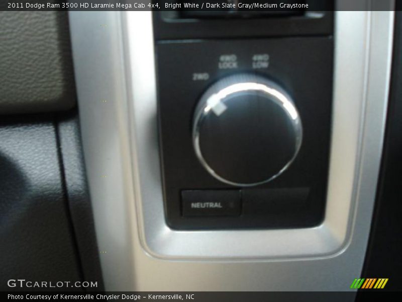 Bright White / Dark Slate Gray/Medium Graystone 2011 Dodge Ram 3500 HD Laramie Mega Cab 4x4
