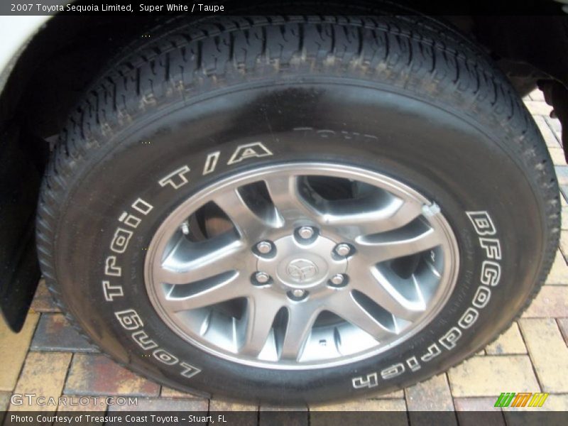 Super White / Taupe 2007 Toyota Sequoia Limited