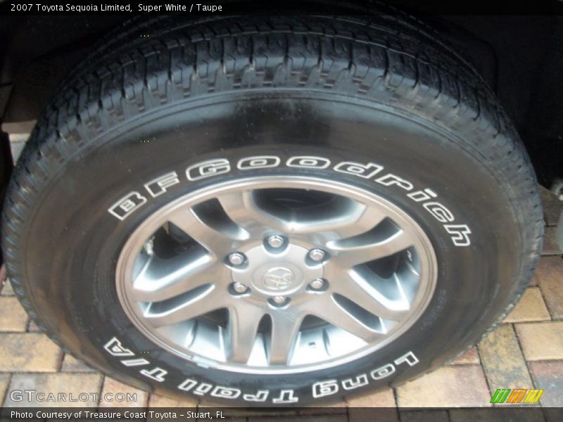 Super White / Taupe 2007 Toyota Sequoia Limited
