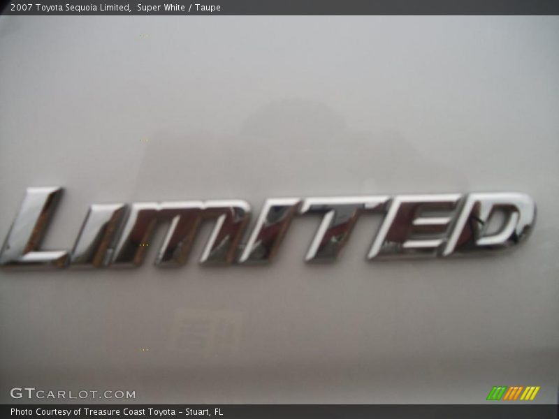 Super White / Taupe 2007 Toyota Sequoia Limited
