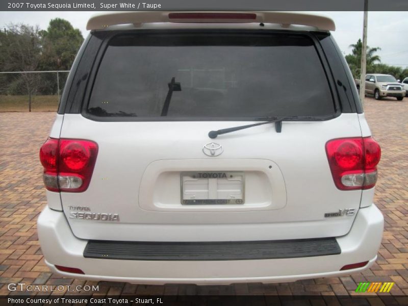 Super White / Taupe 2007 Toyota Sequoia Limited