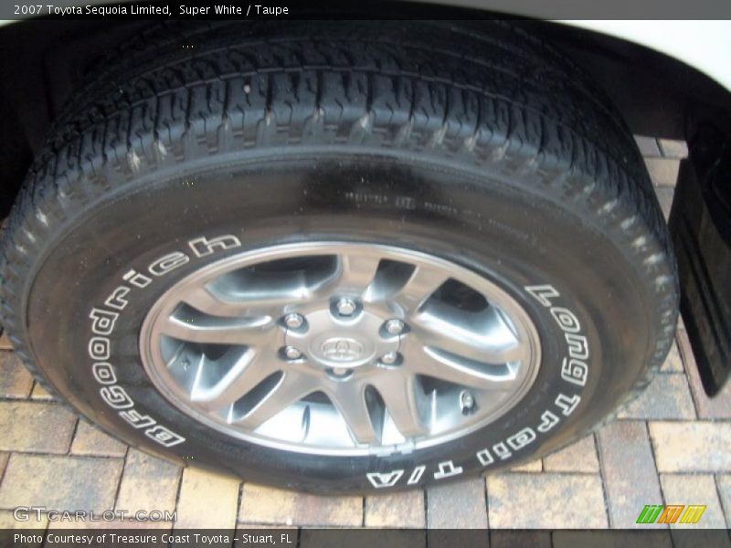 Super White / Taupe 2007 Toyota Sequoia Limited