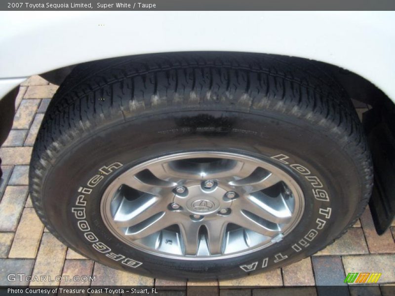Super White / Taupe 2007 Toyota Sequoia Limited