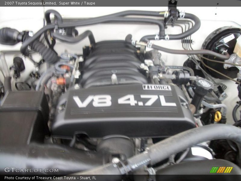 Super White / Taupe 2007 Toyota Sequoia Limited