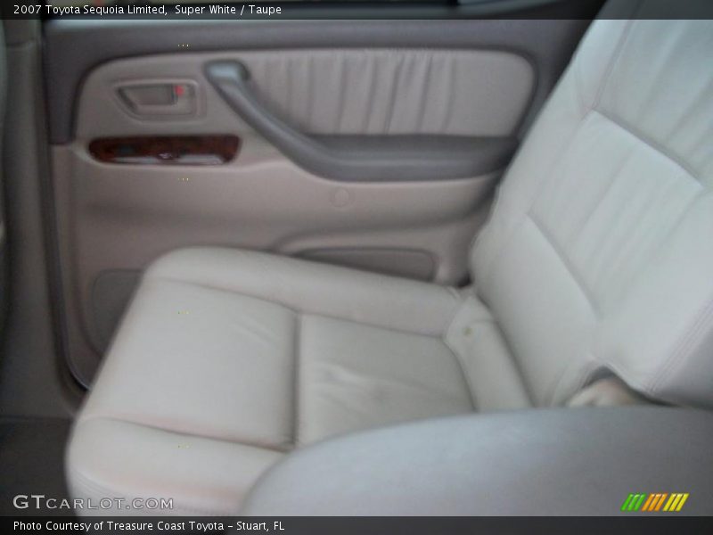 Super White / Taupe 2007 Toyota Sequoia Limited