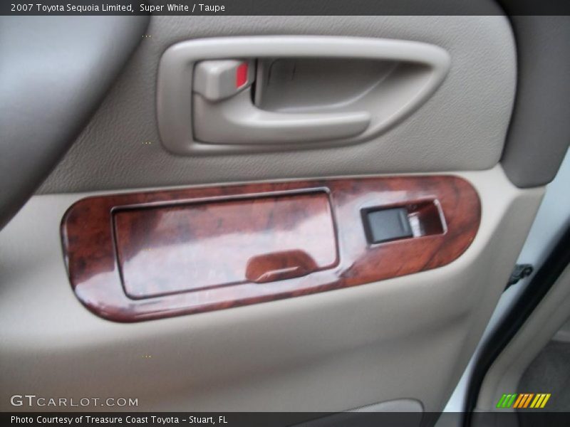 Super White / Taupe 2007 Toyota Sequoia Limited